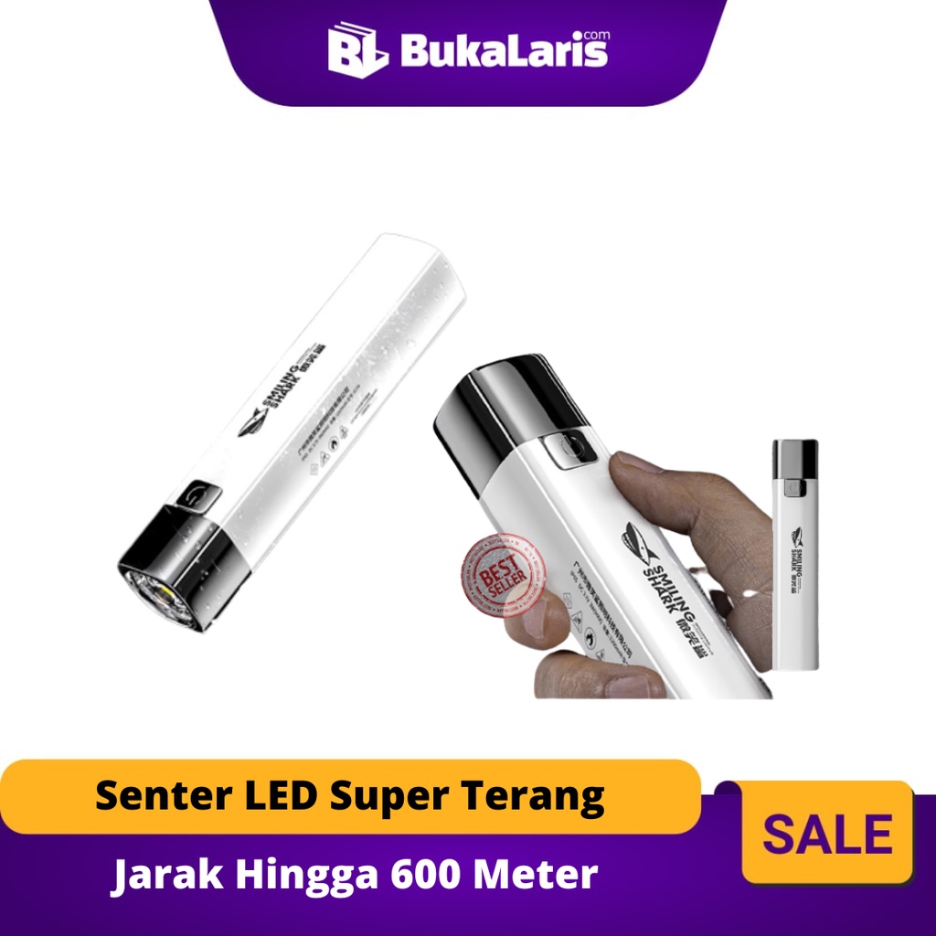 New Product Senter LED Super Terang hingga 600 meter (ORIGINAL)/ Jarak jauh/ Senter Police/Lampu Sen