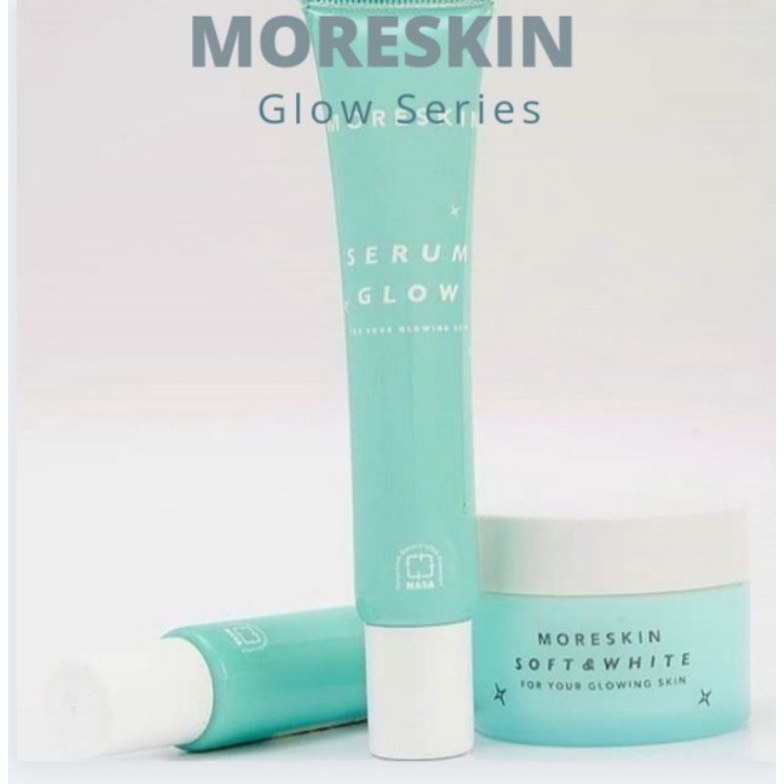 PAKET HEMAT MORESKIN SOFT & WHITE DAN MORESKIN SERUM GLOW NASA 100% ORIGINAL