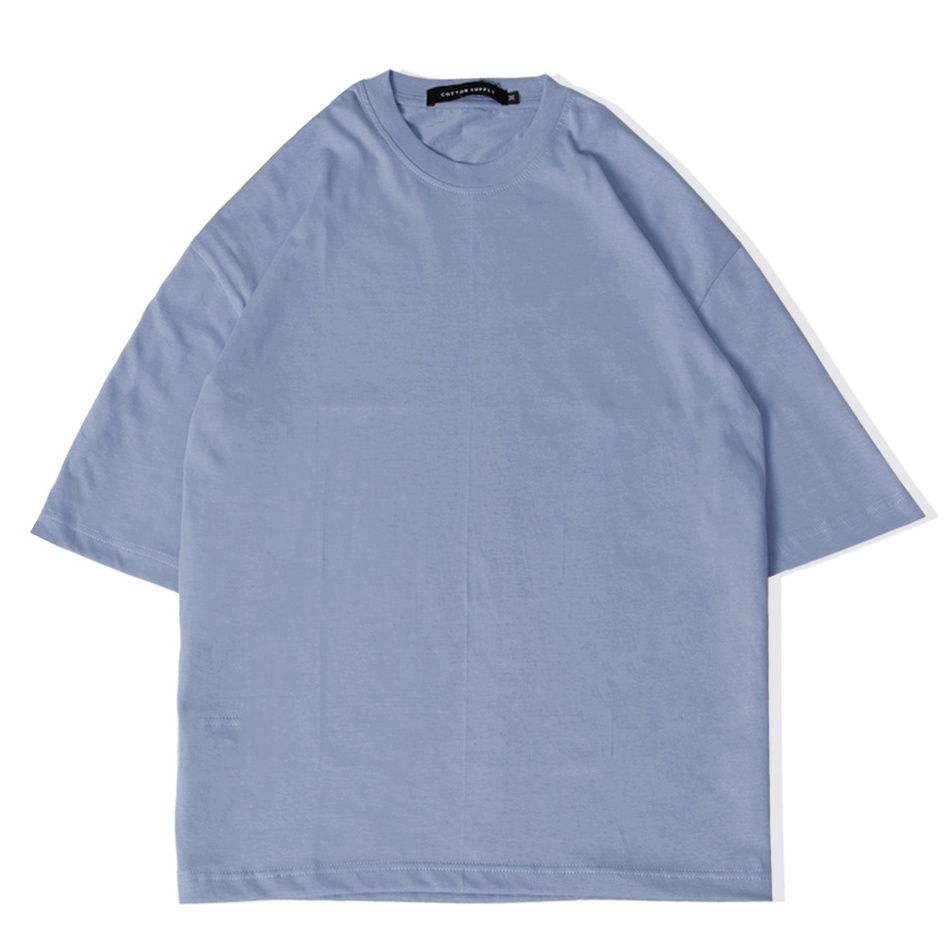 OVERSIZE TEES DUSTY BLUE