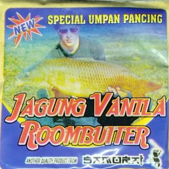Umpan mancing pelet ikan mas jagung vanila roombutter by samurai