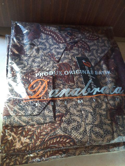 Batik Danabrata Motif Manggar Rumput Kode 040 Kemeja Batik Lengan Panjang Size M L Xl Xxl Regular