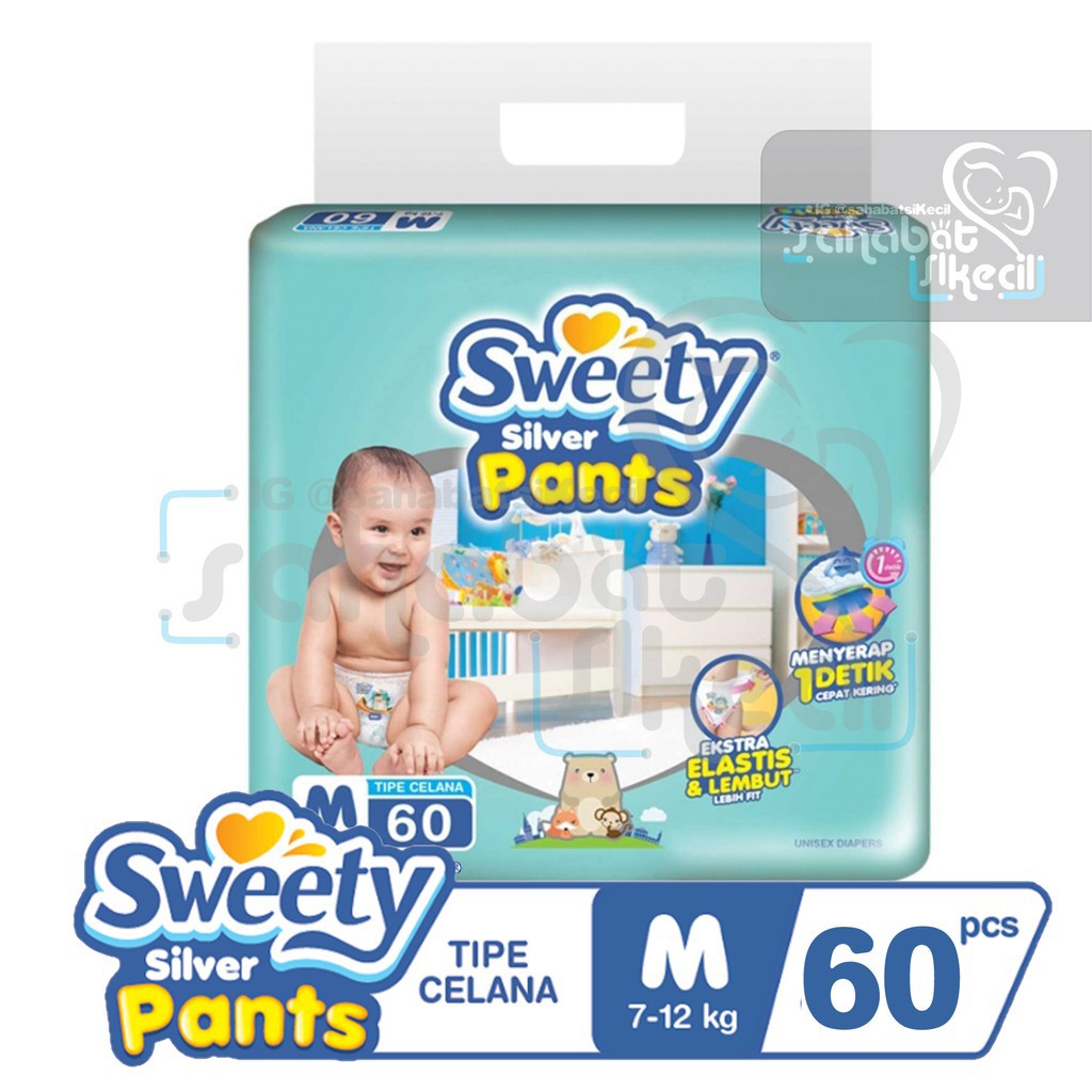 Pampers-SweetySilver-M60