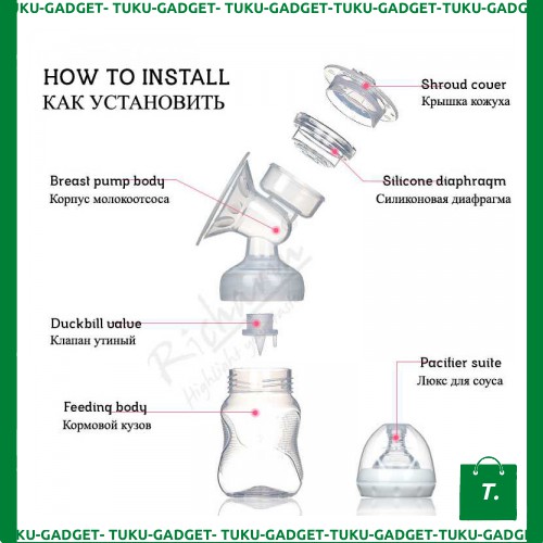 Pompa Asi Elektrik Otomatis Milk Breast Pump - TT479J1