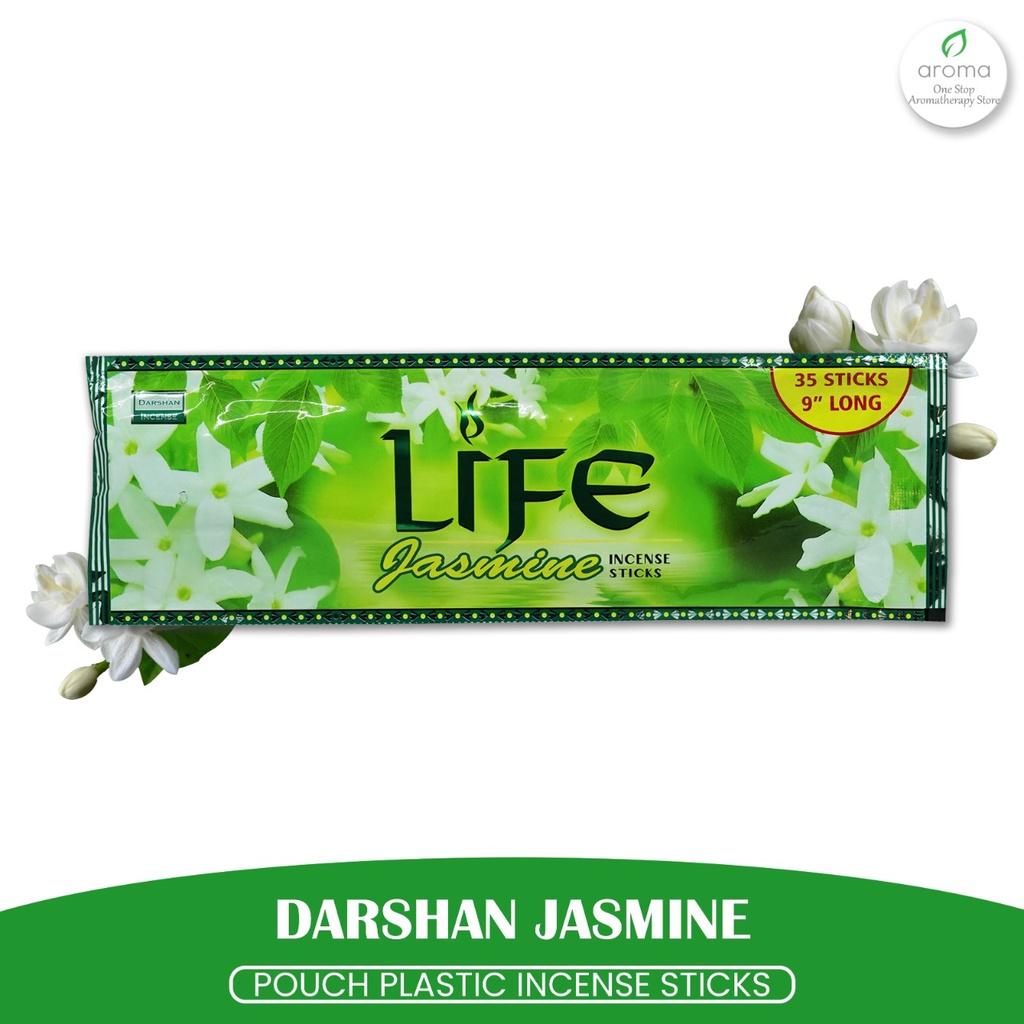 Dupa India Aromaterapi Pouch Plastic - Darshan Life Jasmine 35 Sticks