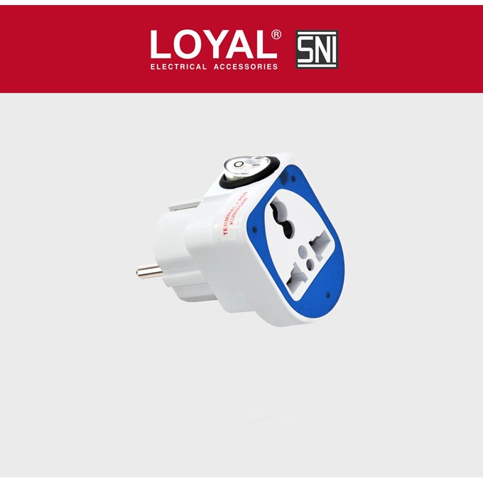 Loyal Colokan Steker Stop Kontak Saklar Listrik Universal Ly-922SK