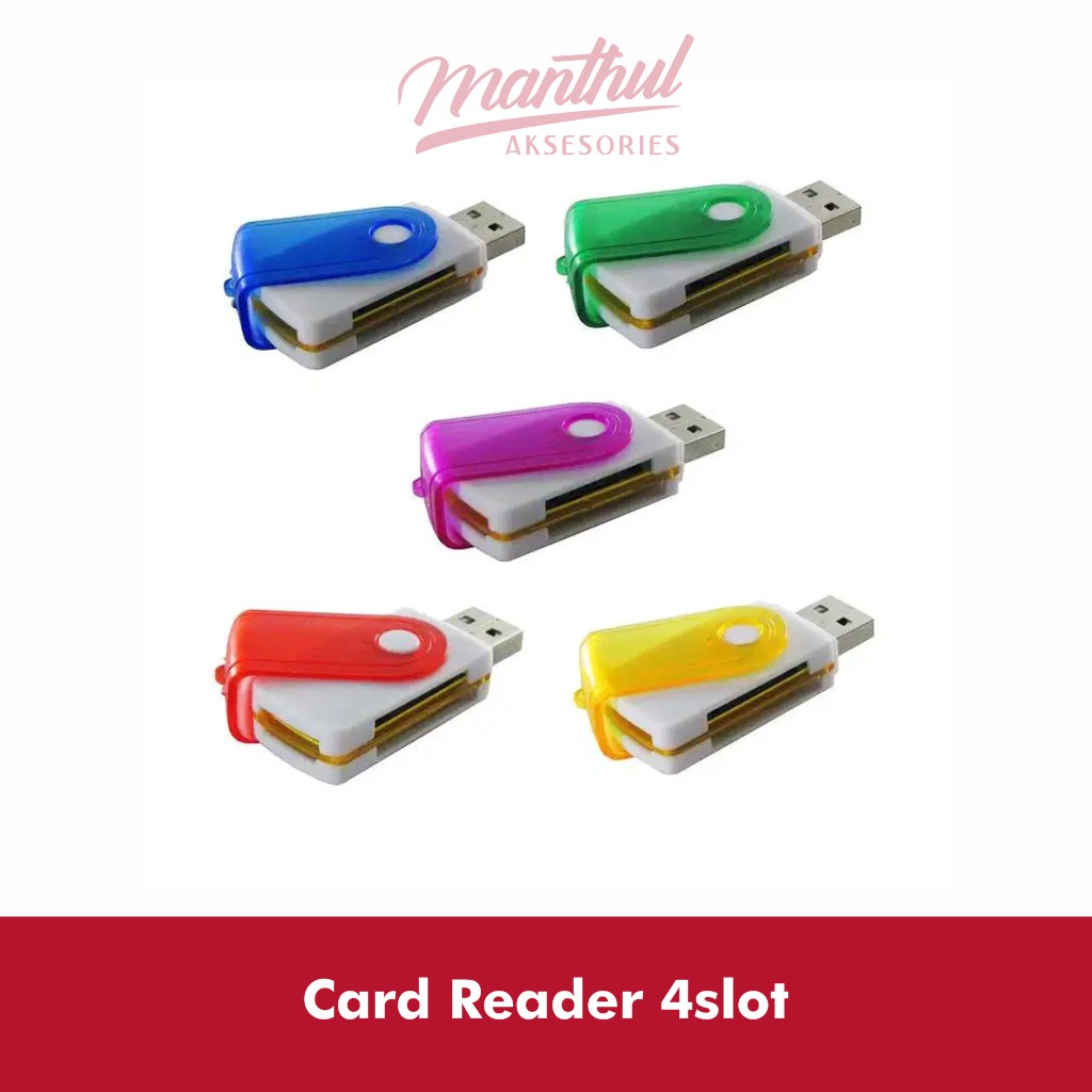 card reader 4slot usb port all in one model flashdisk putar