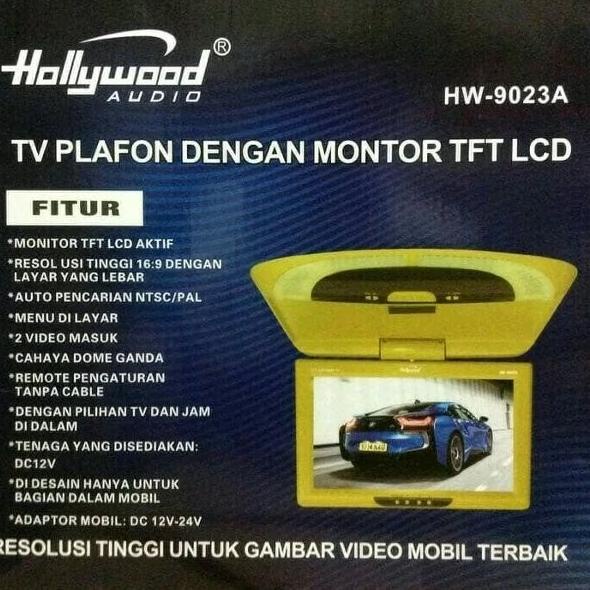 Tv Mobil Model Plafon Atau Roof Hollywood Ukuran 9 Inch
