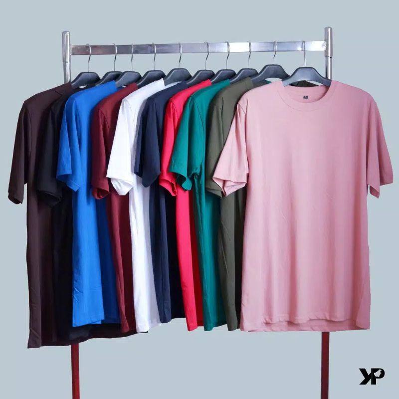 PROMO !! Kaos Polos Pria Wanita Bahan PE Soft || Baju Pria Polos Murah