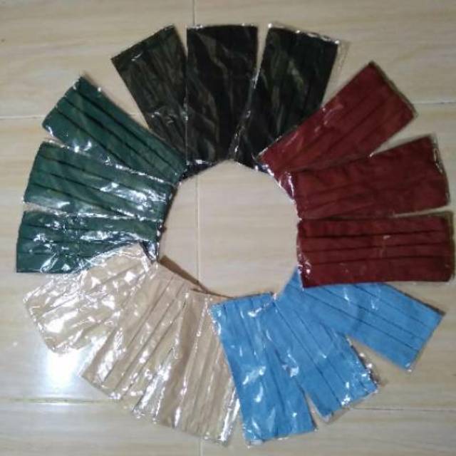 Masker kain tali karet makassar