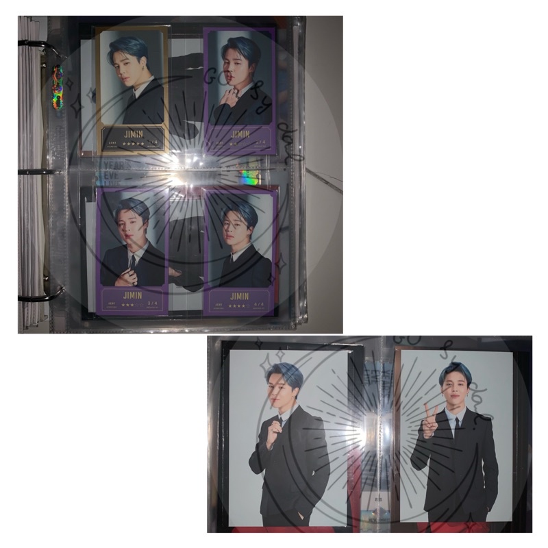BTS BANG BANG CON BBC THE LIVE JIMIN MESSAGE CARD GOLD BASIC PHOTO SET