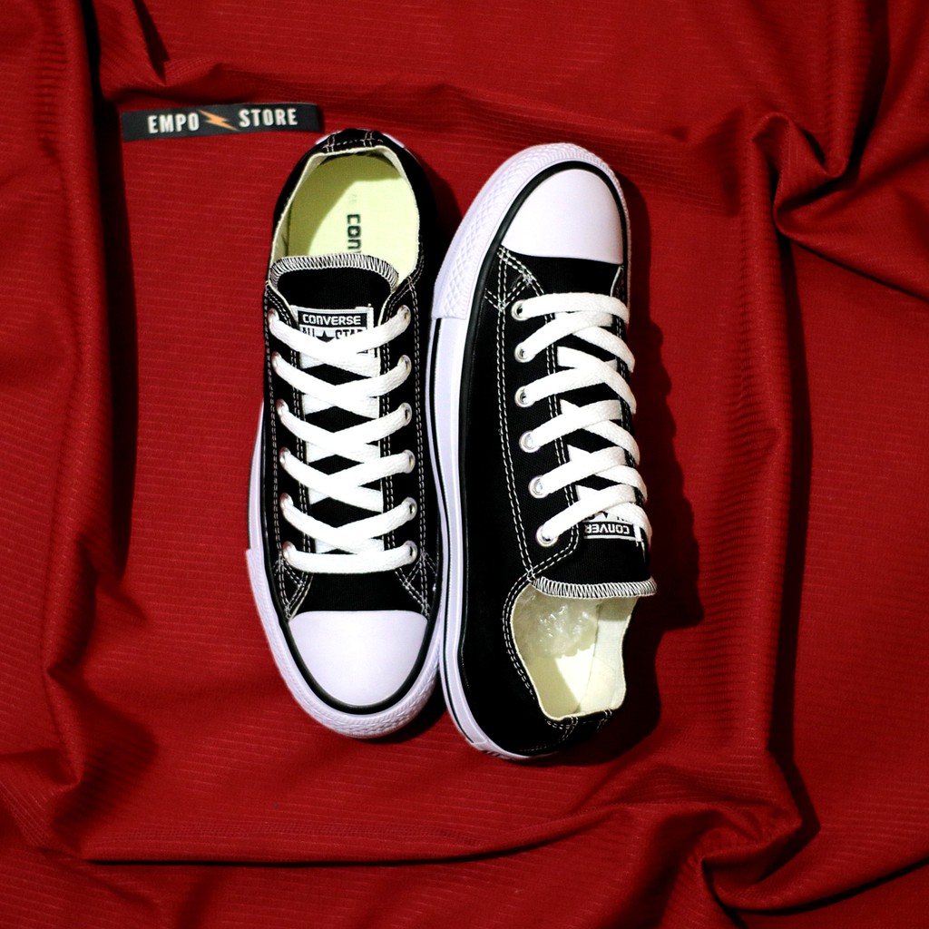Sepatu Converse All Star Classic Black White Low Ox BNWB Sepatu Kasual &amp; Sekolah Pria Wanita