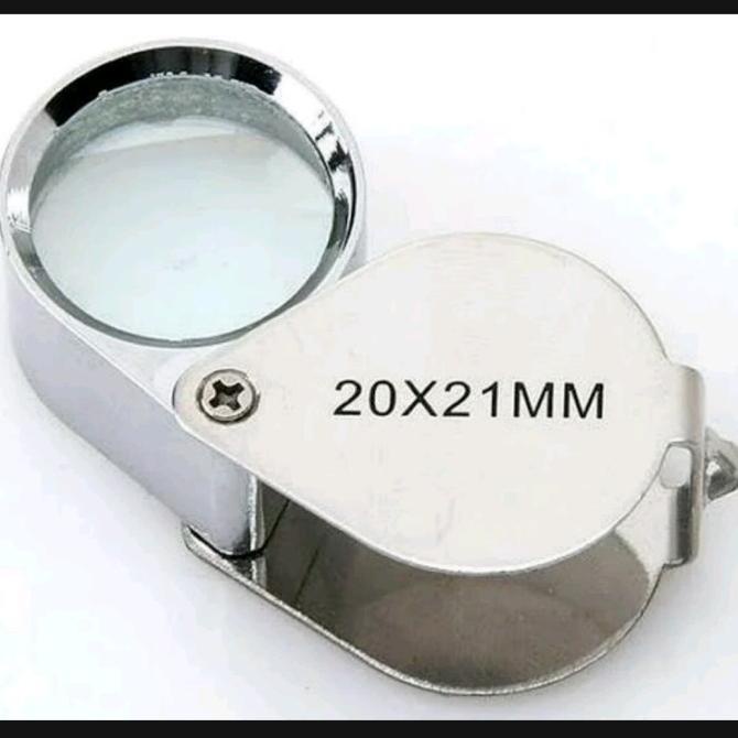Jeweler Jewelry Loupe Lensa Kaca Pembesar Tekstur 20x