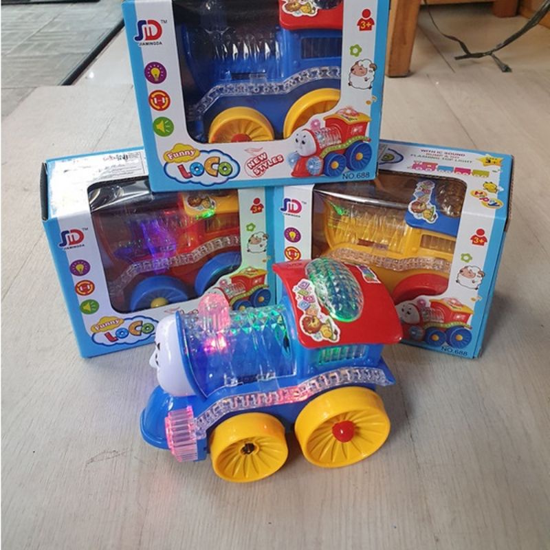 MAINAN KERETA THOMAS LAMPU 3D MOBIL THOMAS LIGHT TRAIN