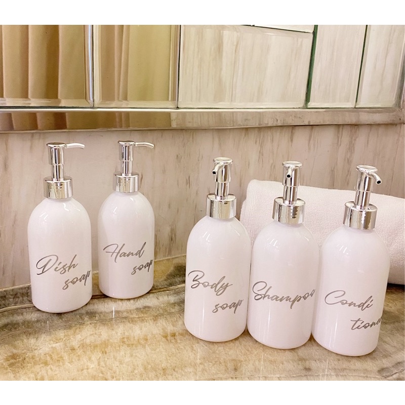 botol 250ml NEW silver PLATINUM LUXURY. aesthetic bottle refill tempat sabun mandi cair pump estetik