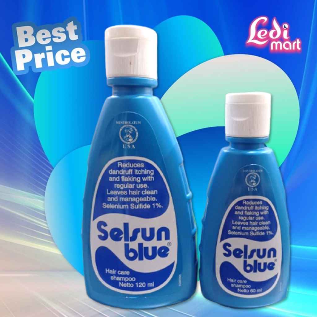 ORIGINAL Selsun Shampoo Series / Shampo Anti Ketombe / Sampo Anti Dandruff/ 7 Herbal / 7 Flower / Yellow Double Impact / Blue  5 / Blue Five / Gold / Conditioner/ LEDI MART