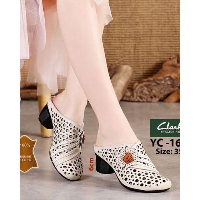 Clarks YC-1666 Mule (Selop) Sandal Sol 6cm