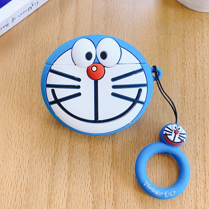 【COD】Silicon Macaron Lucu Case Airpods Case Gen 2 and Gen1  Softcase Airpods Original  Case Airpods Starbucks Doraemon Dinasour Night Evil-Doraemon