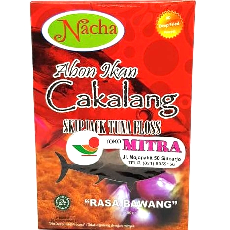 

NACHA ABON IKAN CAKALANG RASA BAWANG 100gr