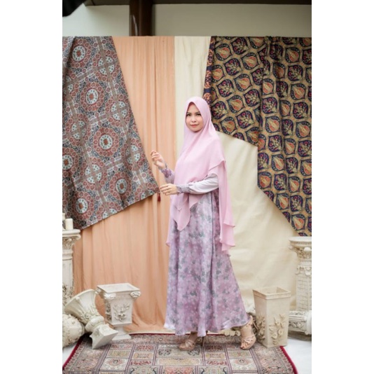 Kamilah Pink by Nigoya Syar'i Dress Only