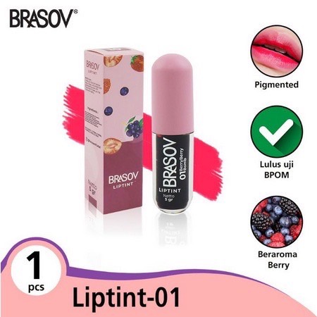 Brasov Lipstick Lip Tint 5 Gram (BPOM RI)
