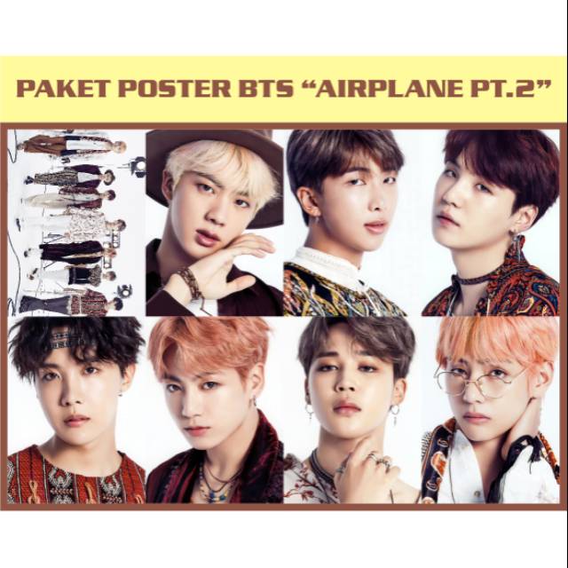 BTS AIRPLANE PT.2 POSTER SET