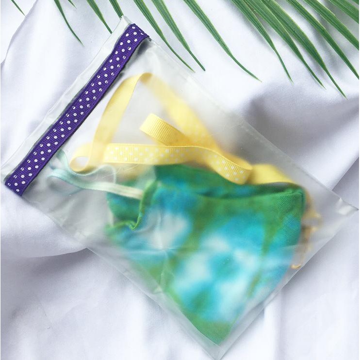 TEMPAT MASKER / POUCH MASKER TRANSPARAN / WADAH MASKER / PENYIMPANAN MASKER KAIN /POUCH MASK