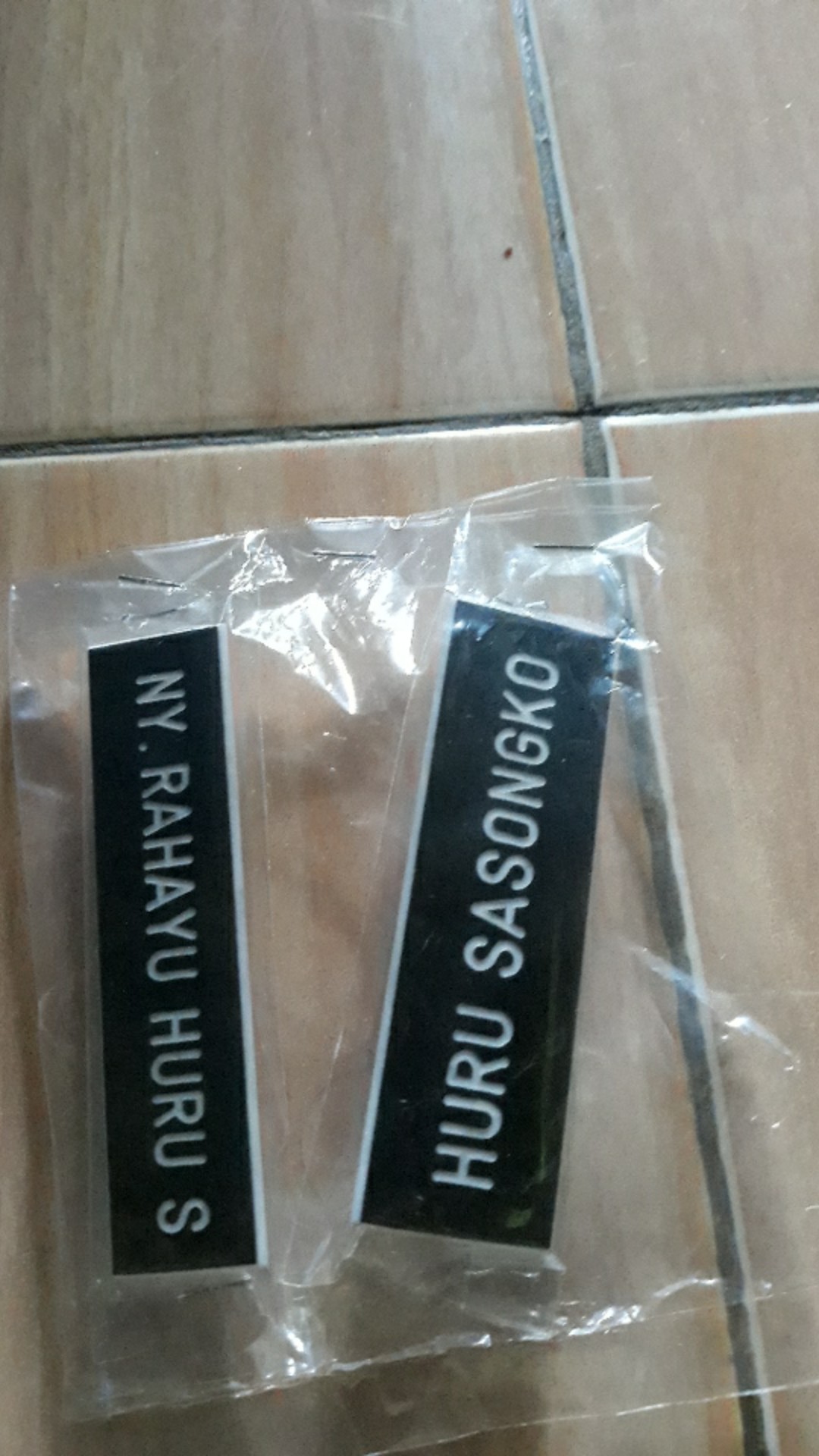 Papan Nama Dada Grafir Pdh Tni/polri -paku Jambu