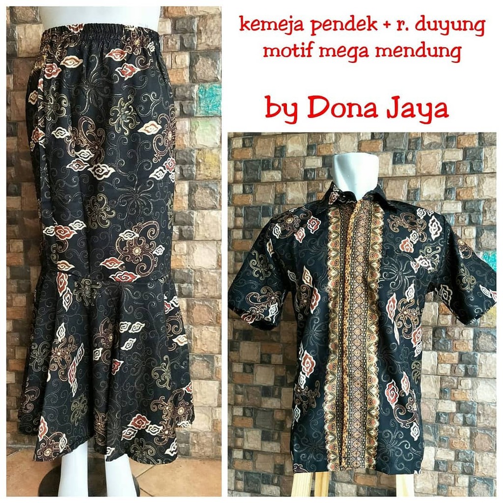 Batik Couple / Couple Rok Mermaid / Rok / Rok Duyung Batik / WARNA SILFER / HITAM / GOLD