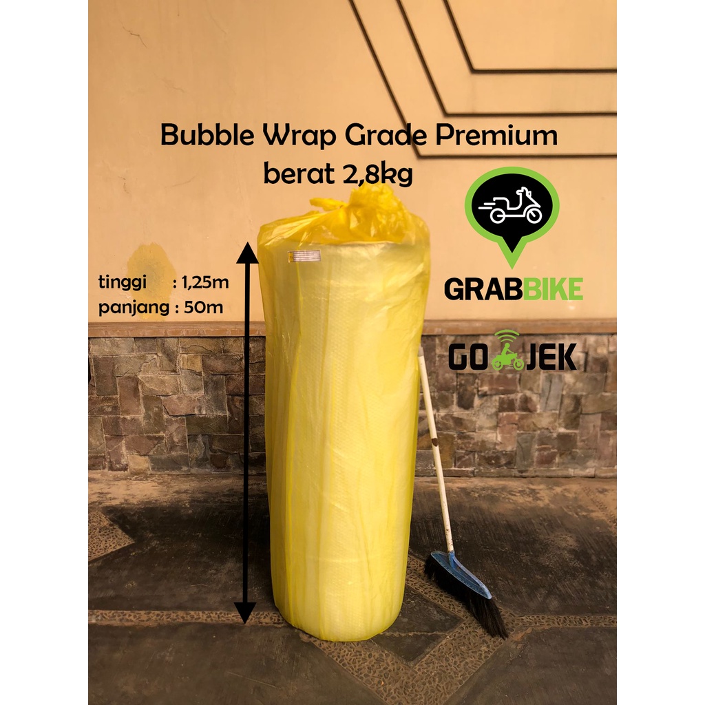 

Plastik Bubble Wrap Bening 1,25m x 50m MALANG Grade PREMIUM