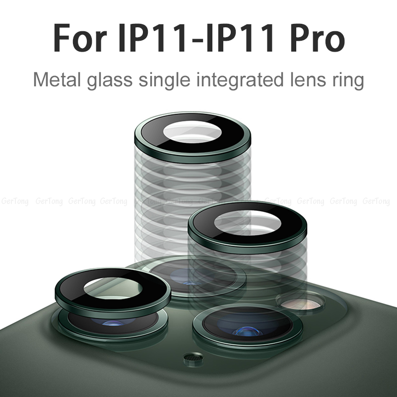 Back Camera Lens Screen Protector for iPhone 11 Pro max Tempered Glass for iPhone11 Metal Rear Lens Protect Ring Cover Accessory