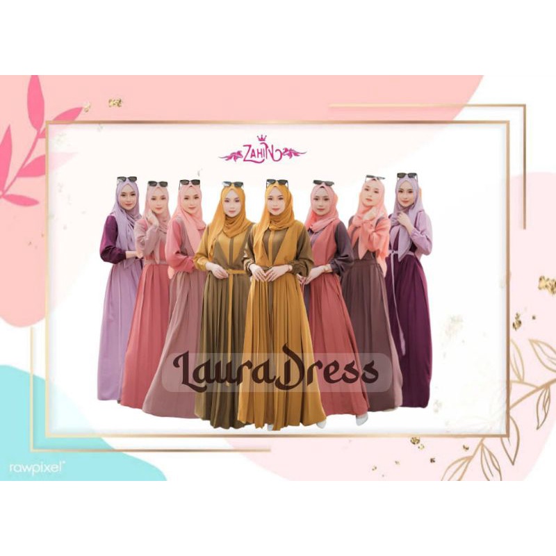 Laura dress by zahin gamis busui simpel