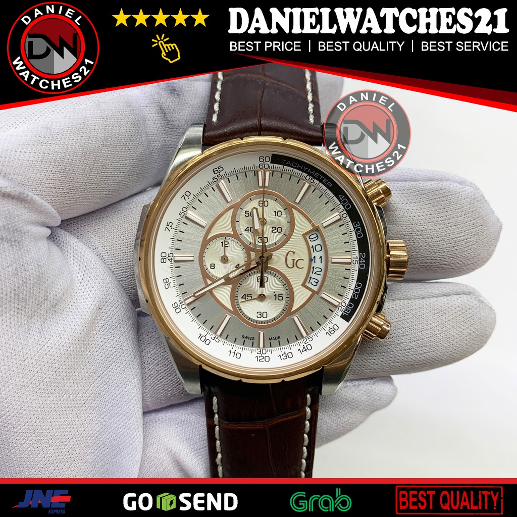 JAM TANGAN MODEL GC TECHNOCLASS X81007G2S WHITE GOLD