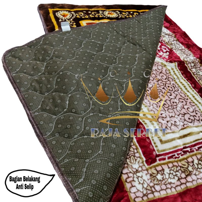 SAJADAH TURKEY BULU TEBAL/SAJADAH BUSA EMPUK PREMIUM ANTI SELIP UK 80X120 Cm