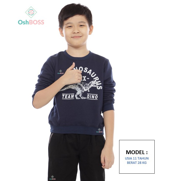 COD JAKET SWEETER ANAK MOTIF TYREX ABU 2-5 TAHUN-2