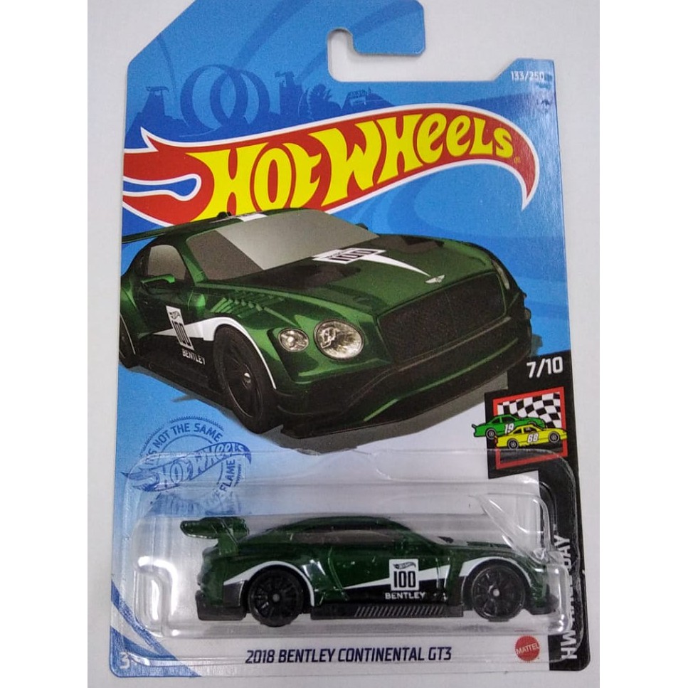 Diecast Hot Wheels 2018 BENTLEY CONTINENTAL GT3 HW Hijau Hotwheels Mobil Mainan Anak Original Mattel