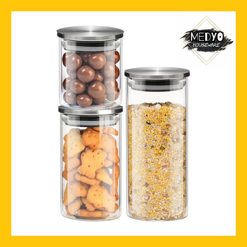 Toples Kaca Bening / Toples Kaca Anti Pecah/ Toples Lebaran