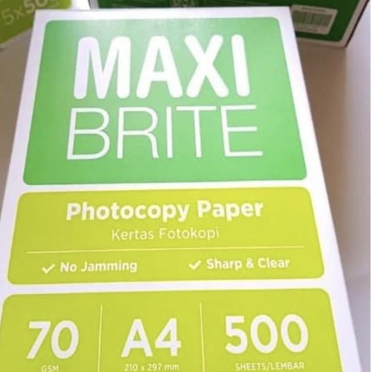 

(dea-1272) KERTAS HVS A4 MAXI BRITE 70 GR [RIM] ^^