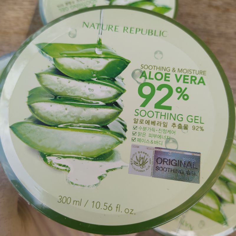 [READY] NATURE REPUBLIC ALOE VERA 92% SOOTHING GEL 300ML ORIGINAL