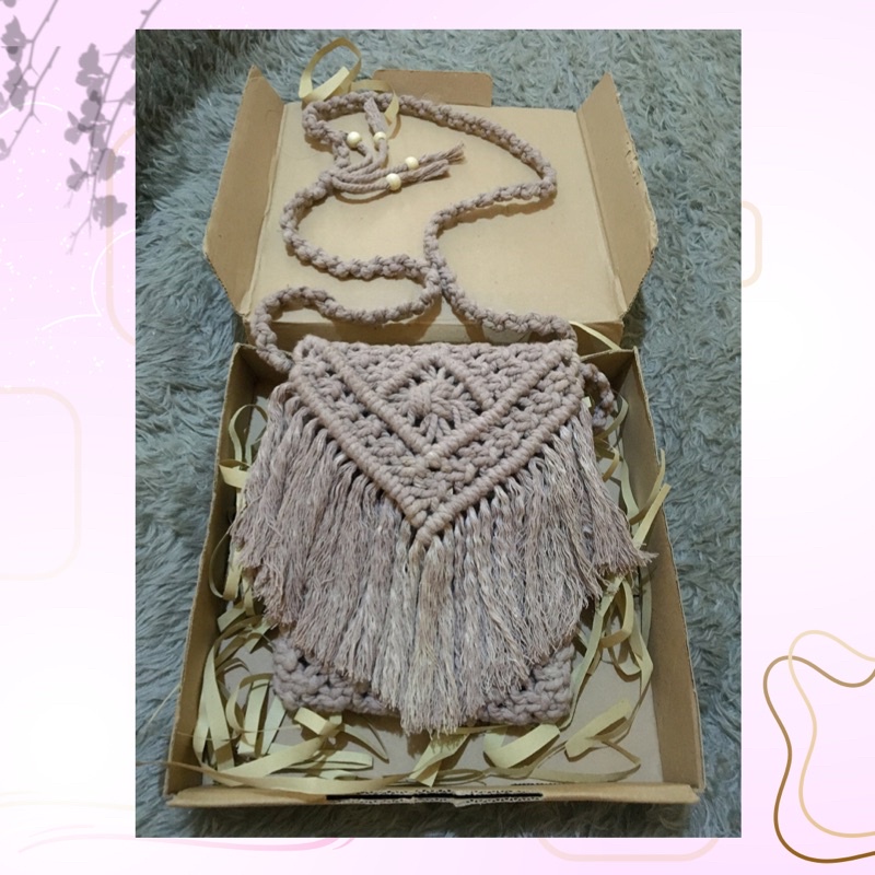 Tas Macrame | TAS HP |HADIAH WISUDA | HADIAH ULTAH |GIFT BOX