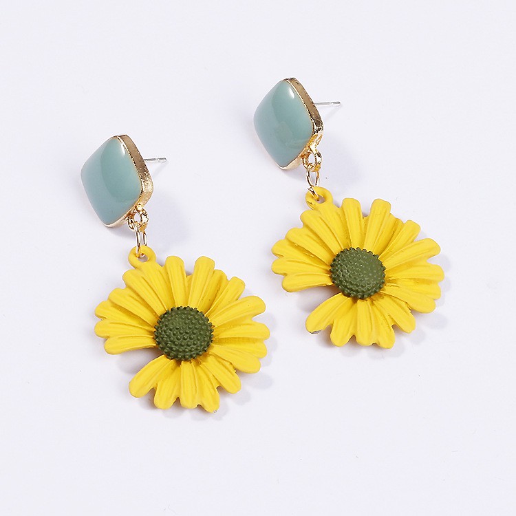 Anting Bunga DAISY 02 Sterling Silver S925 Gaya Korea Fashion Women Flower Earring Korean Style