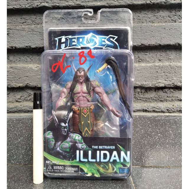 action figure illidan purple Ori neca misb