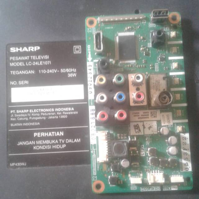 MB - Mainboard - Motherboard - Mesin TV LED AQUOS Sharp LC 24LE107I - LC24LE107i - 24LE107i