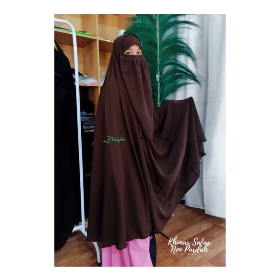 Khimar Safar Non Purdah Jetblack / Khimar Syar’i / Khimar Safar / Khimar Purda / Shafar / Khimar Ins