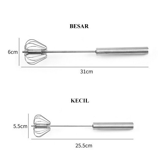 Grosir - H764 Hand Mixer Better Beater/Pengocok Telur Stainless/Pengaduk Telur Otomatis Stainless