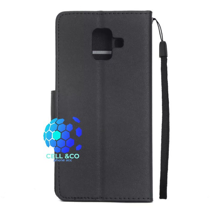 Flip cover SAMSUNG J6+ Flip case buka tutup kesing hp casing flip case leather wallet