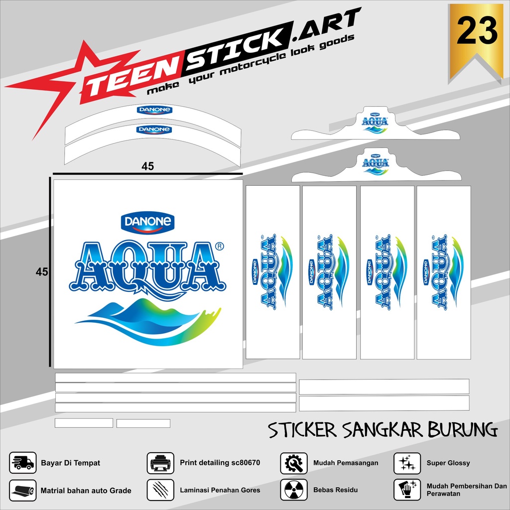 Stiker Decal SANGKAR KOTAK KICAU MANIA Sangkar EBOD JAYA Sangkar ORIQ JAYA Sangkar Kicau MANIA KACER