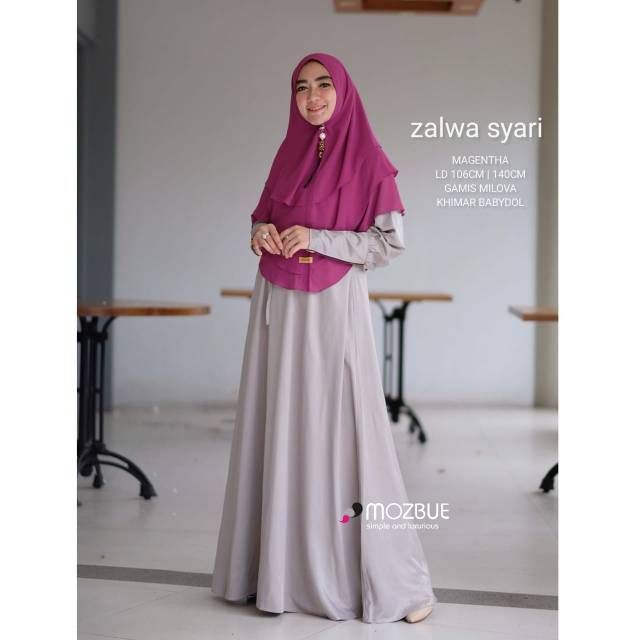 ZALWA SYARI ORI MOZBUE | GAMIS SYAR'I ORI MOZBUE