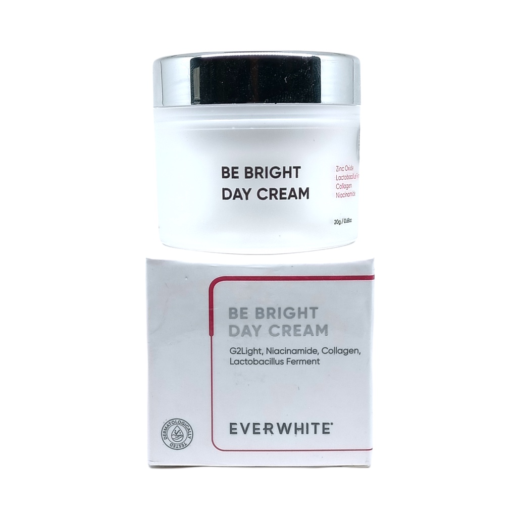 EVERWHITE BE BRIGHT DAY CREAM BPOM KRIM PELEMBAB WAJAH MOISTURIZING BRIGHTENING COLLAGEN EVER WHITE CREAM