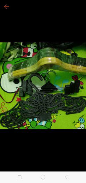 Hanger Gantungan Baju Model Kupu Kupu Hitam