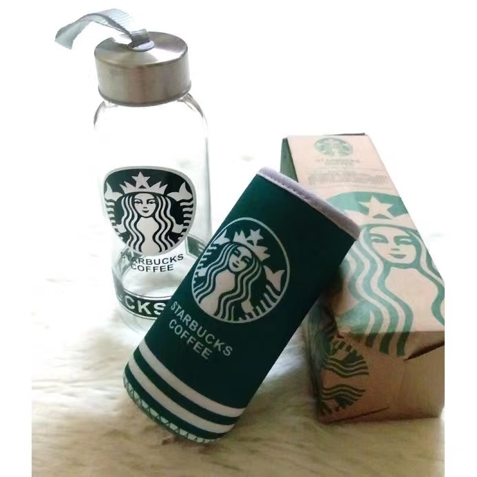 Botol Minum Kaca Starbucks - Tumbler Starbucks 300 ml [READY STOCK]